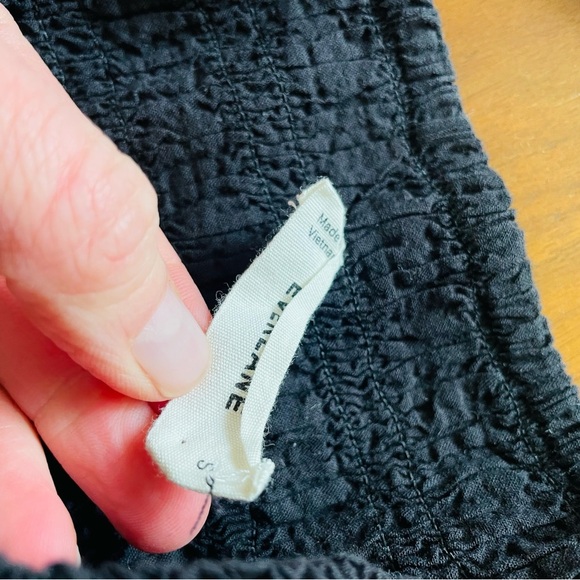 Everlane The Gauze Off -The-Shoulder Dress in Black size small - Picture 5 of 11